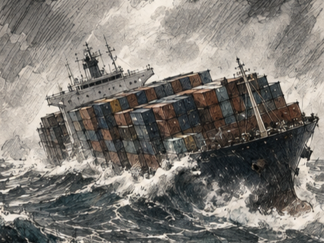 Cargo at sea