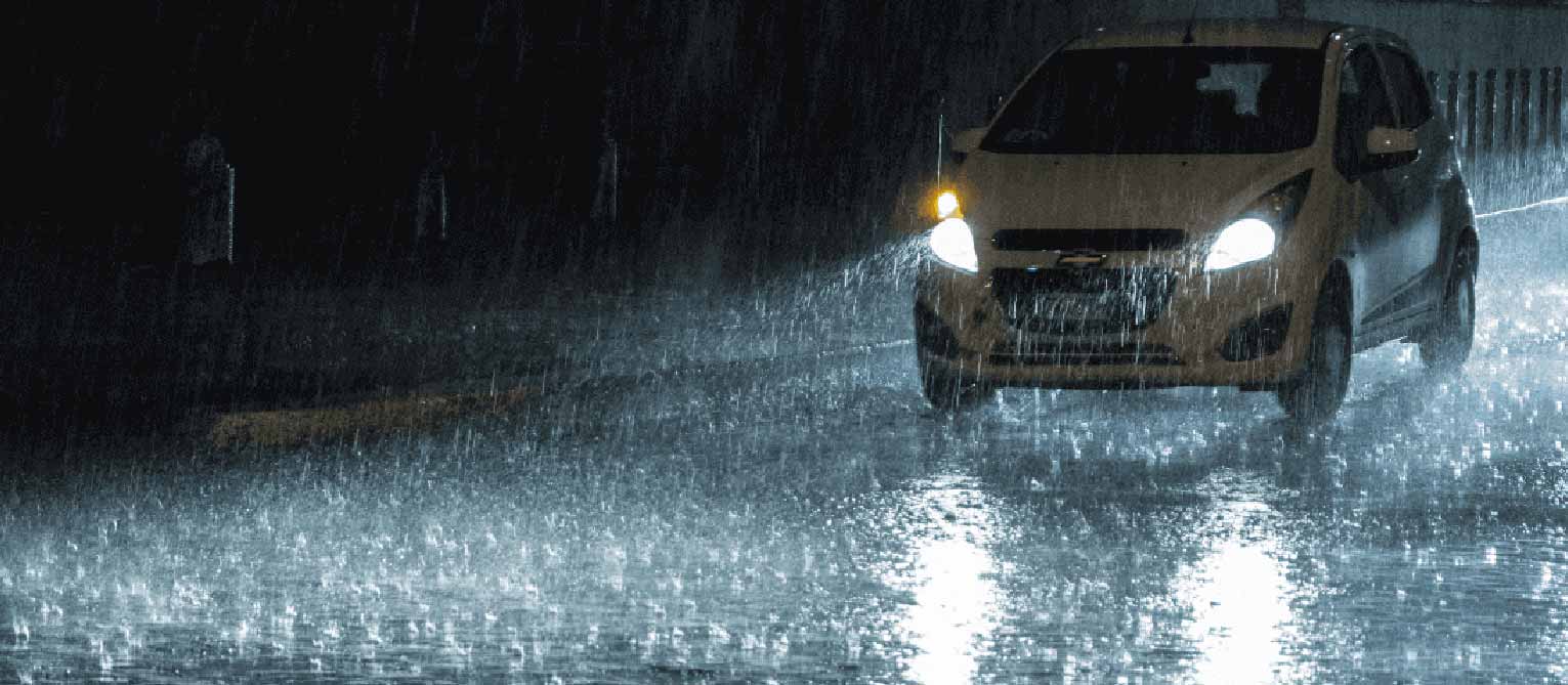Raining