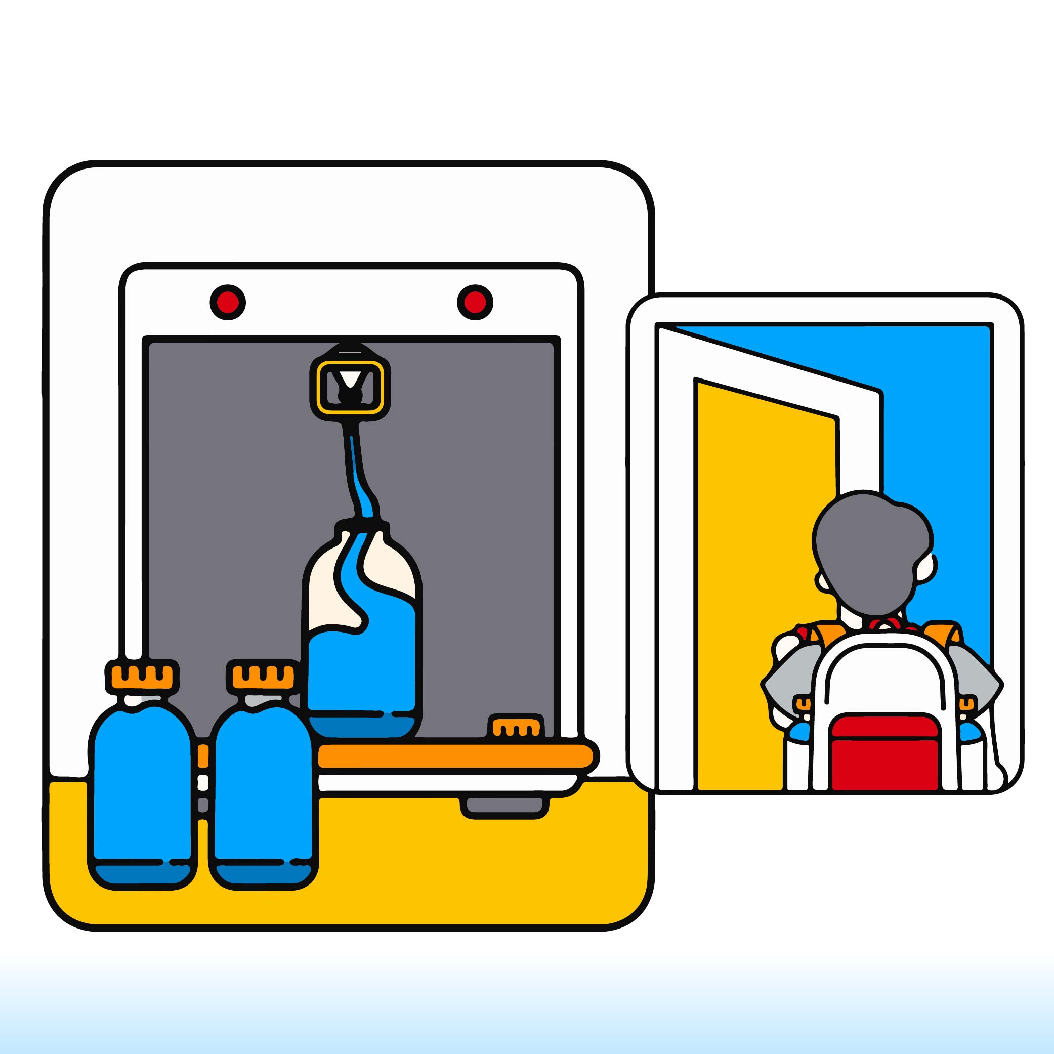 Don't forget to pack drinking water