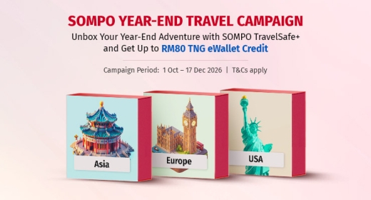 SOMPO TravelSafe+ Best Travel Insurance Malaysia
